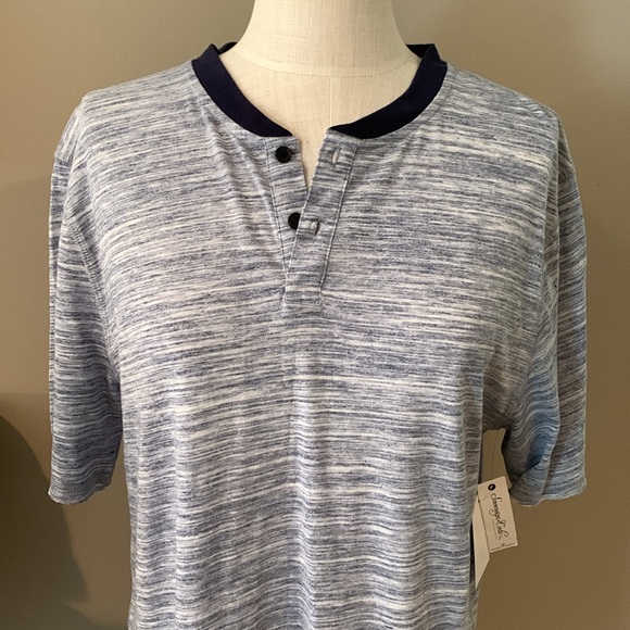 NWT Sovereign Code Sever Henley Tee, Blue Heather, Men’s Size XL - Picture 5 of 12